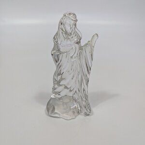 Gorham Crystal Nativity Shepherd Frosted Lamb NO STAFF DAMAGED HAND